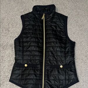 Women's Black Quilted Vest